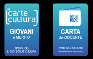 Logo Carta del Docente e Carte Cultura Giovani e Merito